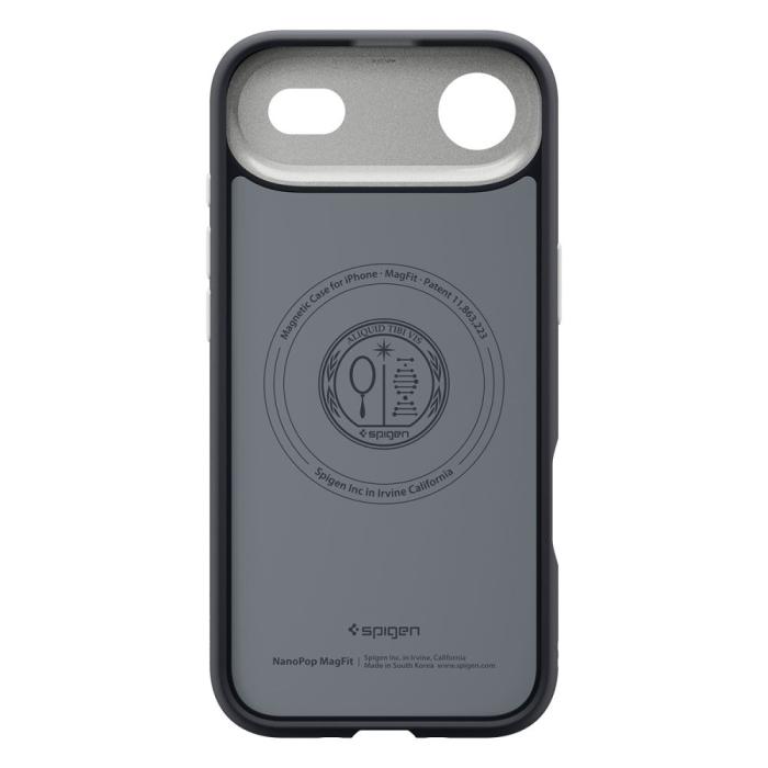 Bild 4, Spigen Spigen iPhone Air Skal MagSafe Nano Pop Black Sesame - Teknikhallen.se