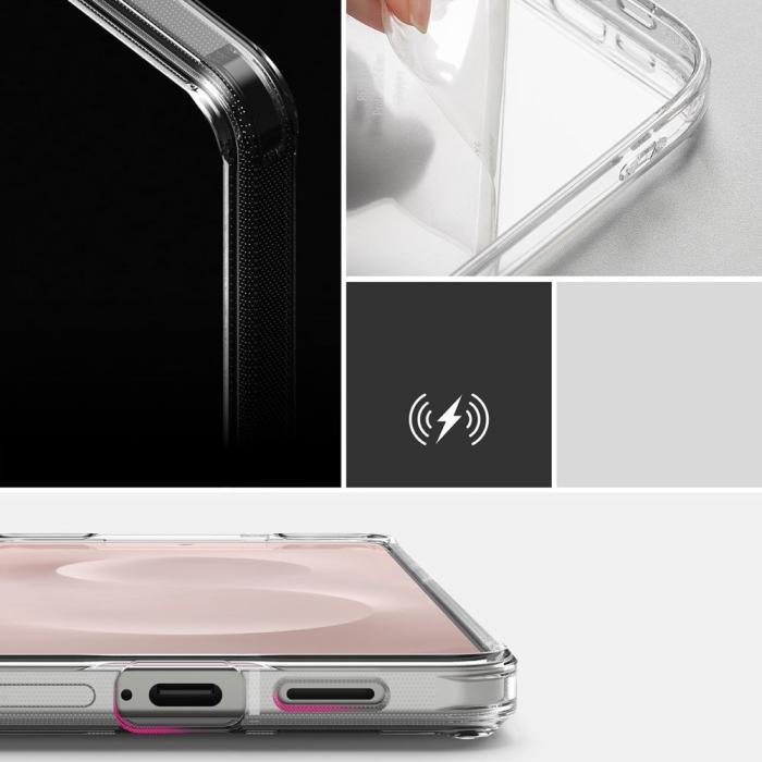Bild 5, Ringke Ringke Samsung Galaxy S25 Edge Skal Fusion Transparent - Teknikhallen.se