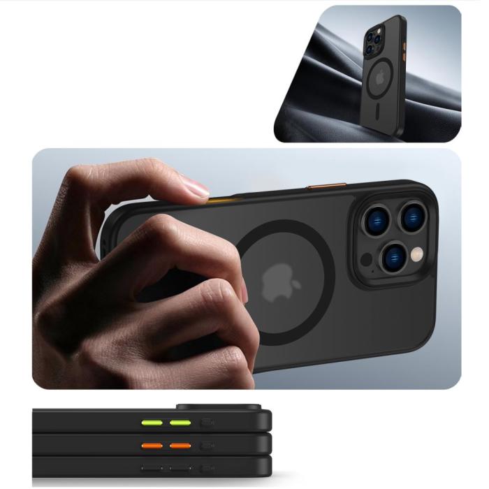 Bild 3, Tech-Protect Tech-Protect iPhone 16 Pro Max Skal MagSafe MagMat 3-SET Svart - Teknikhallen.se