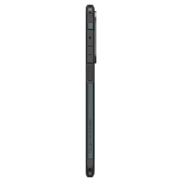 Bild 4, Spigen Spigen Galaxy S25 Edge Skal MagSafe Tough Armor Abyss Green - Teknikhallen.se