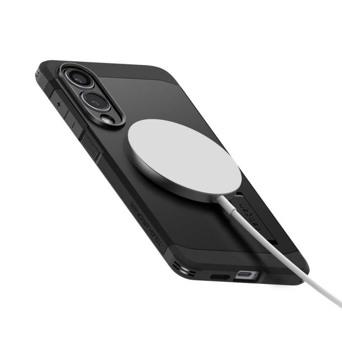 Bild 6, Spigen Spigen Galaxy S25 Edge Skal MagSafe Tough Armor Svart - Teknikhallen.se