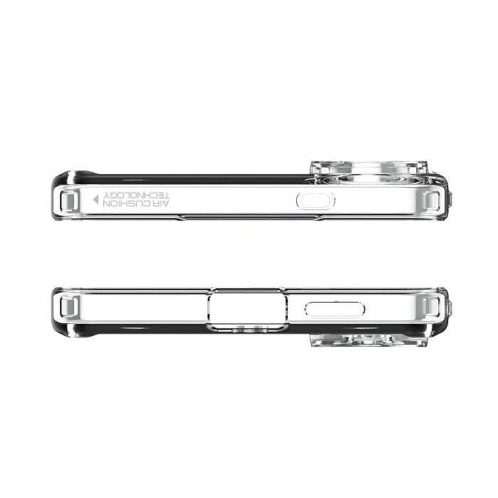 Bild 5, Spigen Spigen Galaxy S25 Edge Skal MagSafe Ultra Hybrid Clear / White - Teknikhallen.se