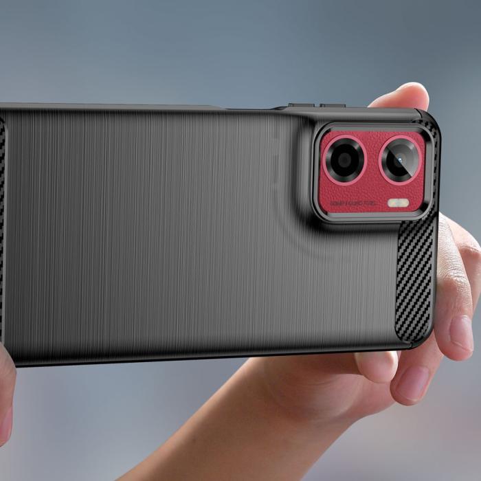 Bild 4, Tech-Protect Tech-Protect Motorola Moto G05 Skal TPU Carbon Svart - Teknikhallen.se
