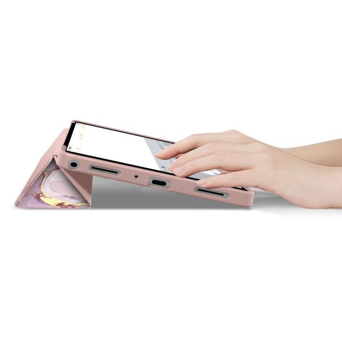 Bild 6, Tech-Protect Tech-Protect Galaxy Tab A11 Plus/A9 Plus Fodral SmartCase Marble - Teknikhallen.se