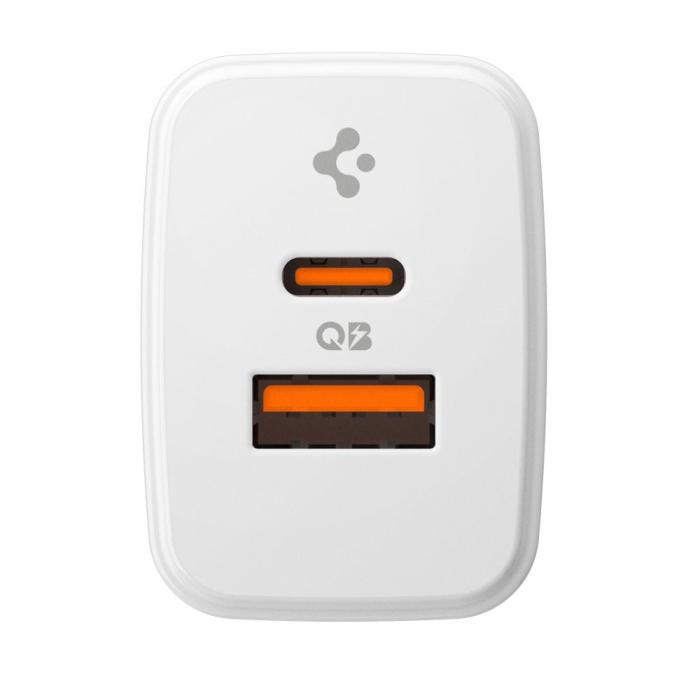 Bild 2, Spigen Spigen 20W Väggladdare USB-C / USB-A Essential Vit - Teknikhallen.se