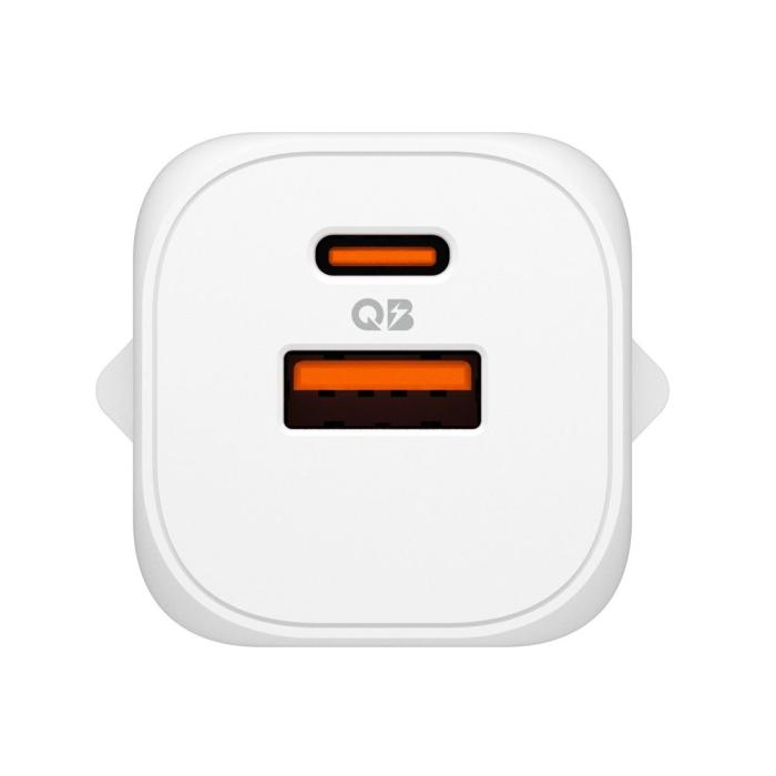 Bild 2, Spigen Spigen 35W Väggladdare USB-C / USB-A Essential Vit - Teknikhallen.se