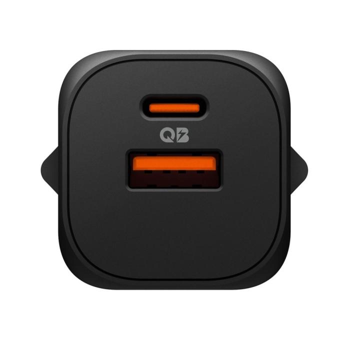 Bild 2, Spigen Spigen 35W Väggladdare USB-C / USB-A Essential Svart - Teknikhallen.se