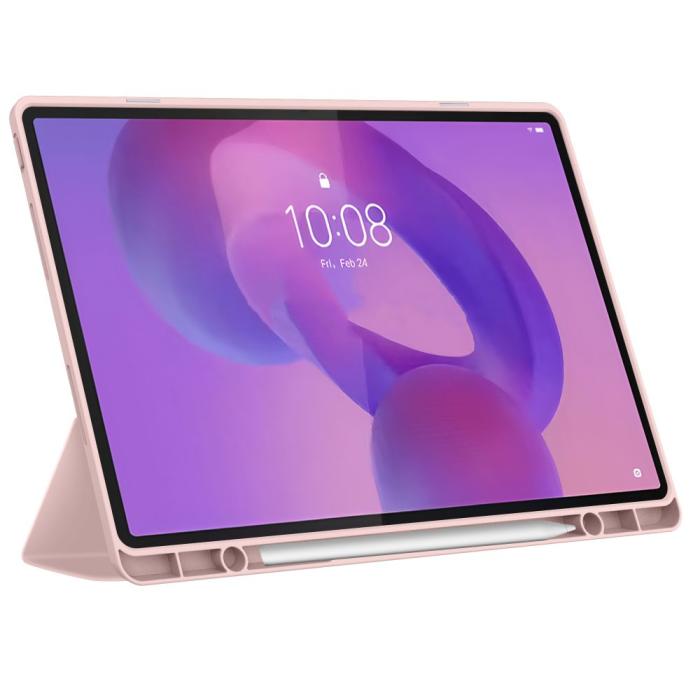 Bild 4, Tech-Protect Tech-Protect Lenovo Idea Tab Plus Fodral SC Pennhållare Rosa - Teknikhallen.se