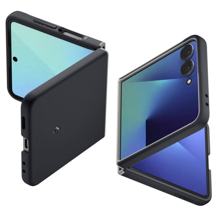 Bild 3, Spigen Spigen Galaxy Z Flip 7 Skal MagSafe Nano Pop Black Sesame - Teknikhallen.se