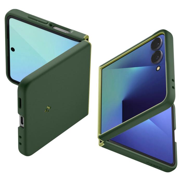 Bild 2, Spigen Spigen Samsung Galaxy Z Flip 7 Skal MagSafe Nano Pop Avo Green - Teknikhallen.se
