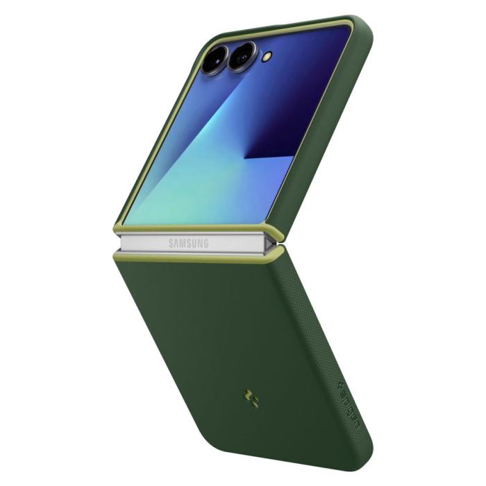 Bild 5, Spigen Spigen Samsung Galaxy Z Flip 7 Skal MagSafe Nano Pop Avo Green - Teknikhallen.se