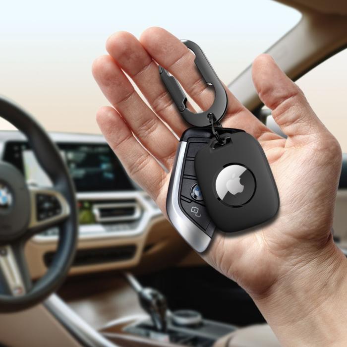 Bild 6, Tech-Protect Tech-Protect Apple AirTag 2/1 Hållare Velar Svart - Teknikhallen.se