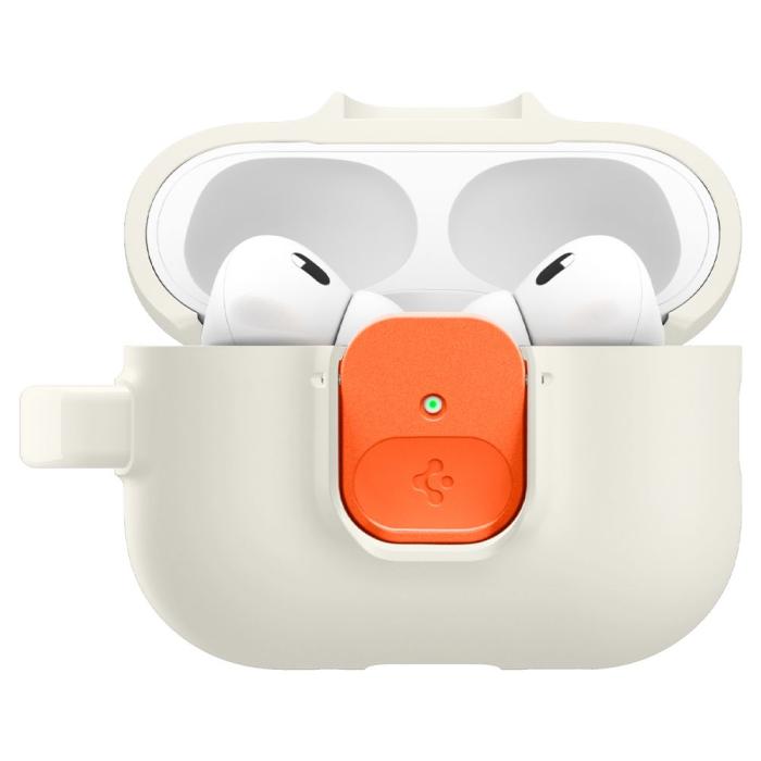 Bild 2, Spigen Spigen AirPods Pro 3 Skal Nano Pop Beige / Orange - Teknikhallen.se