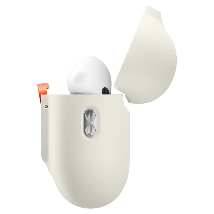 Bild 4, Spigen Spigen AirPods Pro 3 Skal Nano Pop Beige / Orange - Teknikhallen.se
