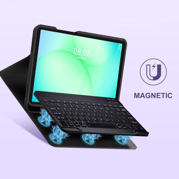 Bild 5, Tech-Protect Tech-Protect Galaxy Tab A11/A9 Fodral SC Tangentbord Svart - Teknikhallen.se
