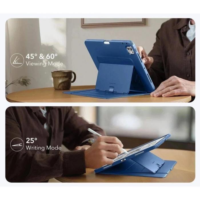 Bild 4, ESR ESR iPad Pro 11 2025/2024 Fodral Flip Hybrid Navy Blue - Teknikhallen.se