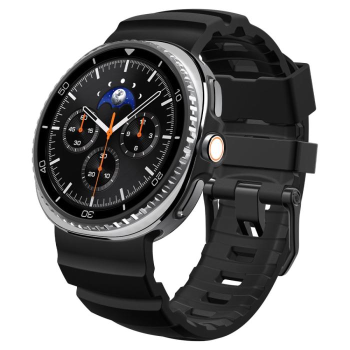 Bild 2, Spigen Spigen Galaxy Watch 8 40/44/46 mm Armband Svart - Teknikhallen.se