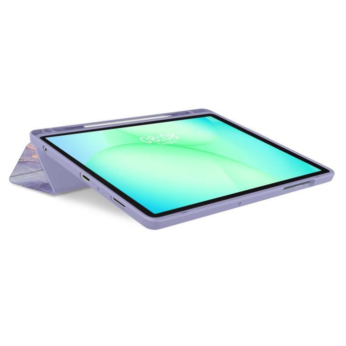 Bild 4, Tech-Protect Tech-Protect Galaxy Tab A11/A9 Fodral SC Hybrid Violet Marble - Teknikhallen.se