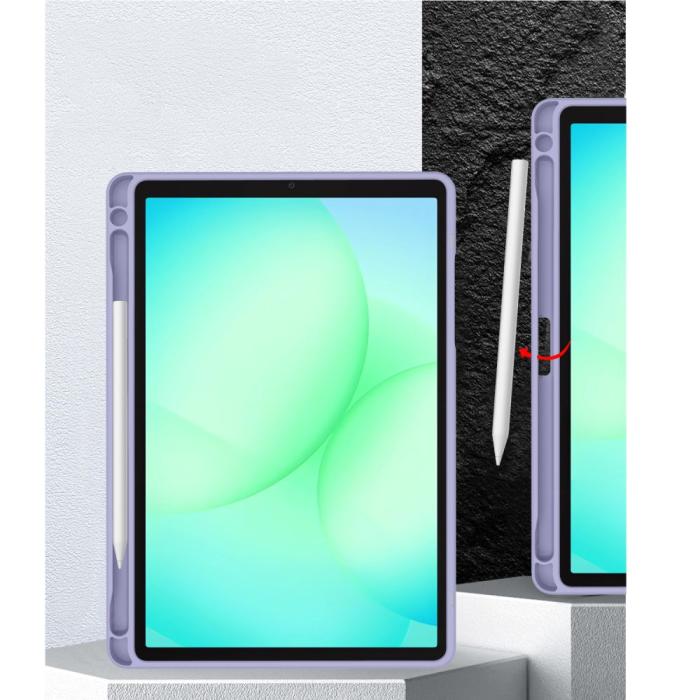 Bild 6, Tech-Protect Tech-Protect Galaxy Tab A11/A9 Fodral SC Hybrid Violet Marble - Teknikhallen.se