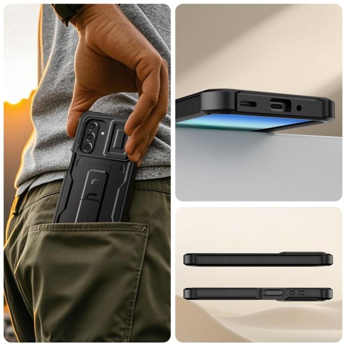 Bild 6, Tech-Protect Tech-Protect Samsung Galaxy A17 Skal Kevlar Cam+ Svart - Teknikhallen.se