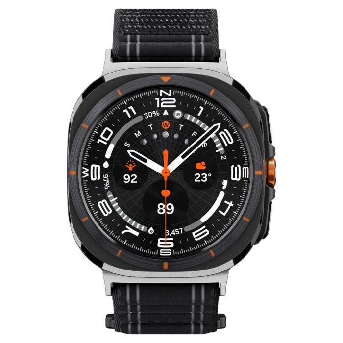 Bild 3, Spigen Spigen Galaxy Watch Ultra (2025) / 47 mm Klockarmband Svart - Teknikhallen.se