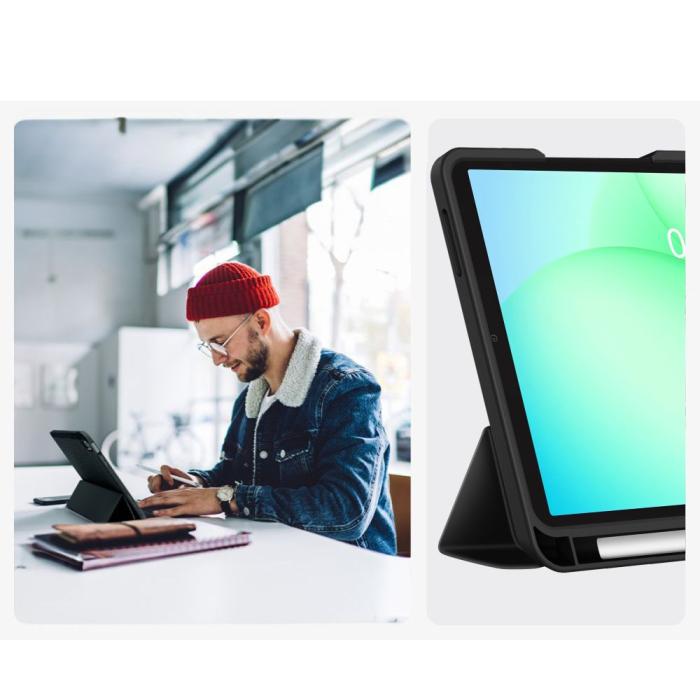 Bild 6, Tech-Protect Tech-Protect Galaxy Tab A11 / A9 Fodral SC Pennhållare Svart - Teknikhallen.se