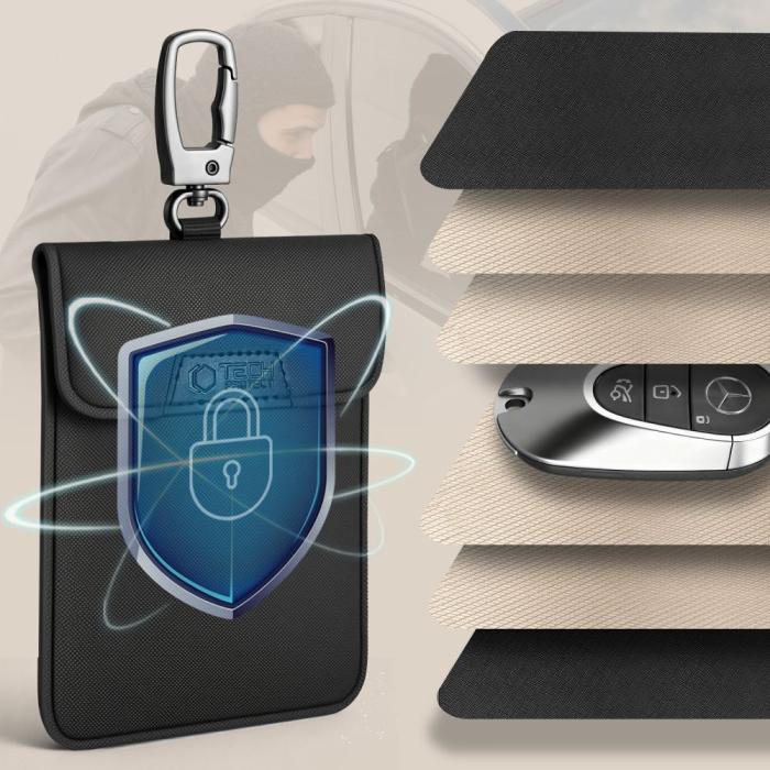 Bild 4, Tech-Protect Tech-Protect RFID Signalblockerande Fodral Svart - Teknikhallen.se