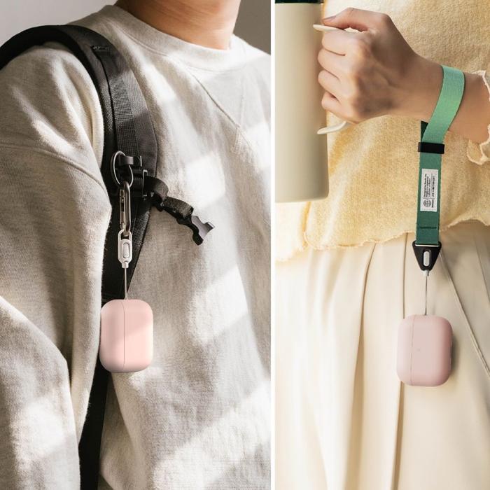 Bild 5, Ringke Ringke AirPods Pro 3 Skal Silikon Pink Sand - Teknikhallen.se