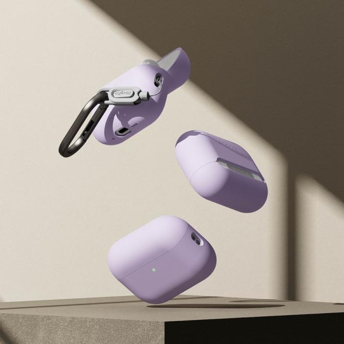 Bild 4, Ringke Ringke AirPods Pro 3 Skal Silikon Ljus Lila - Teknikhallen.se