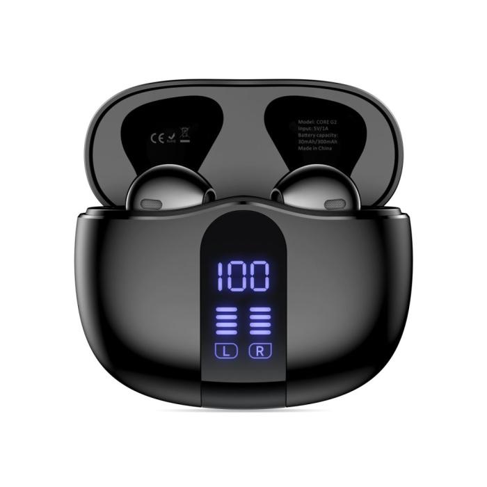 Bild 3, Tech-Protect Tech-Protect Hörlurar In-Ear UltraBoost TWS Svart - Teknikhallen.se