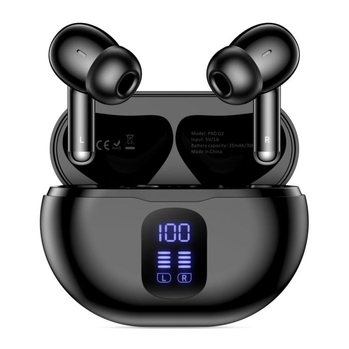 Bild 2, Tech-Protect Tech-Protect Hörlurar In-Ear UltraBoost TWS Svart - Teknikhallen.se