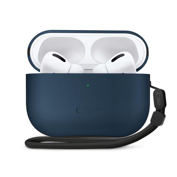 Bild 3, Tech-Protect Tech-Protect AirPods Pro 3 Skal NaturalFit Navy Blue - Teknikhallen.se