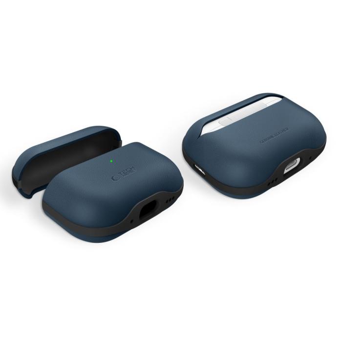 Bild 6, Tech-Protect Tech-Protect AirPods Pro 3 Skal NaturalFit Navy Blue - Teknikhallen.se