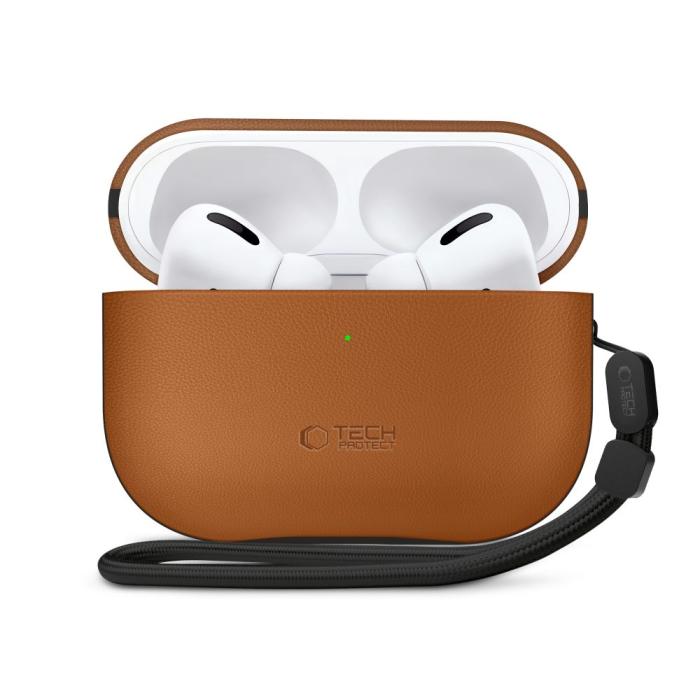 Bild 3, Tech-Protect Tech-Protect AirPods Pro 3 Skal NaturalFit Brun - Teknikhallen.se