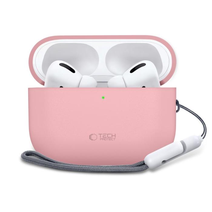Bild 2, Tech-Protect Tech-Protect AirPods Pro 3 Skal Silicone Dusty Pink - Teknikhallen.se