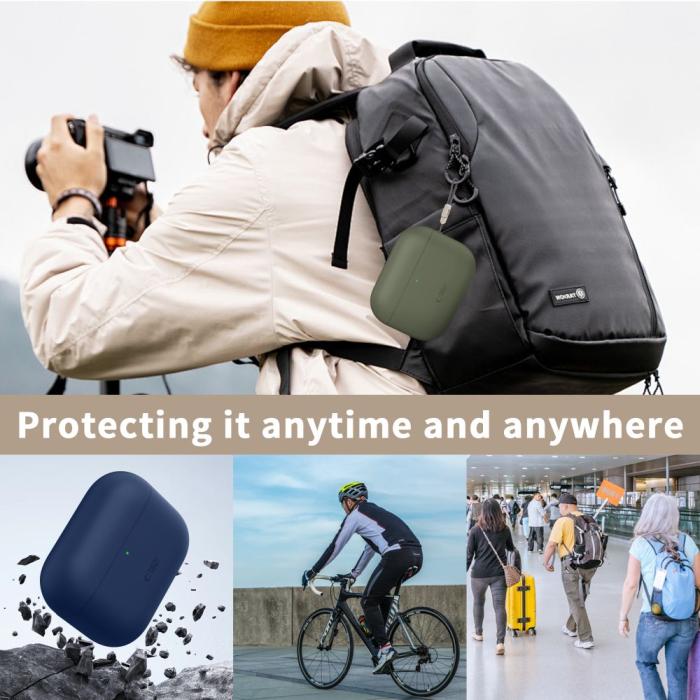 Bild 6, Tech-Protect Tech-Protect AirPods Pro 3 Skal Silicone Dusty Pink - Teknikhallen.se