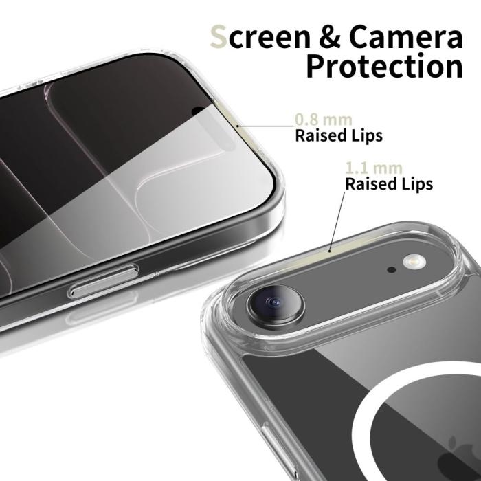Bild 5, Tech-Protect Tech-Protect iPhone Air Skal MagSafe FlexAir Hybrid Clear - Teknikhallen.se