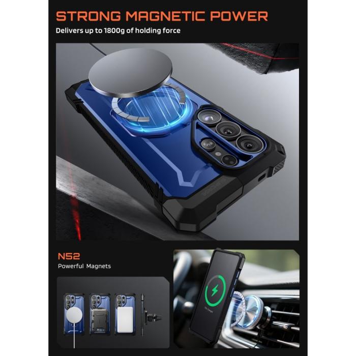 Bild 3, Supcase Supcase Galaxy S26 Ultra Skal MagSafe UB Grip Cobalt - Teknikhallen.se
