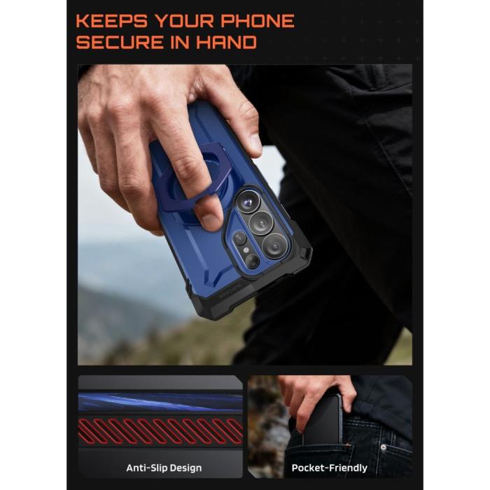 Bild 6, Supcase Supcase Galaxy S26 Ultra Skal MagSafe UB Grip Cobalt - Teknikhallen.se