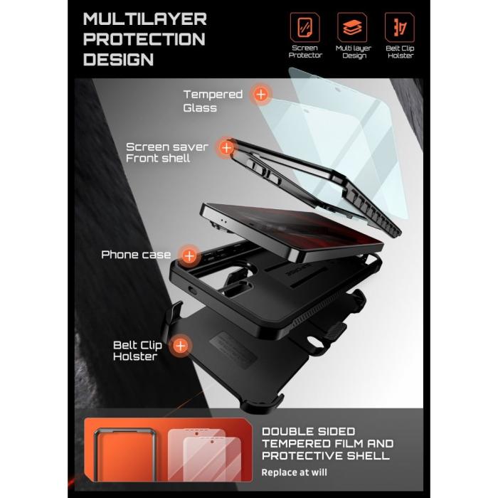Bild 5, Supcase Supcase Galaxy S26 Ultra Skal Unicorn Beetle Inkl. 2-PACK Skärmskydd - Teknikhallen.se
