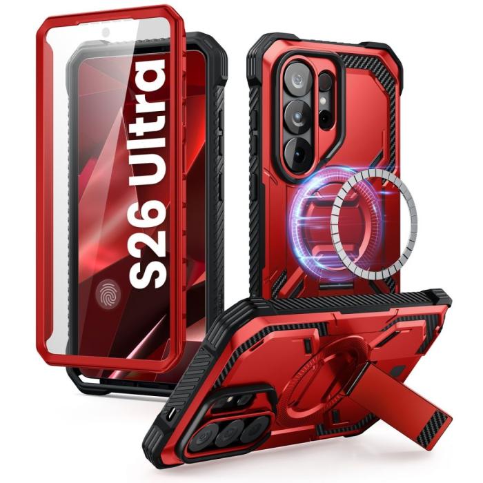 Bild 2, Supcase Supcase Galaxy S26 Ultra Skal MagSafe Iblsn ArmorBox Ruddy - Teknikhallen.se