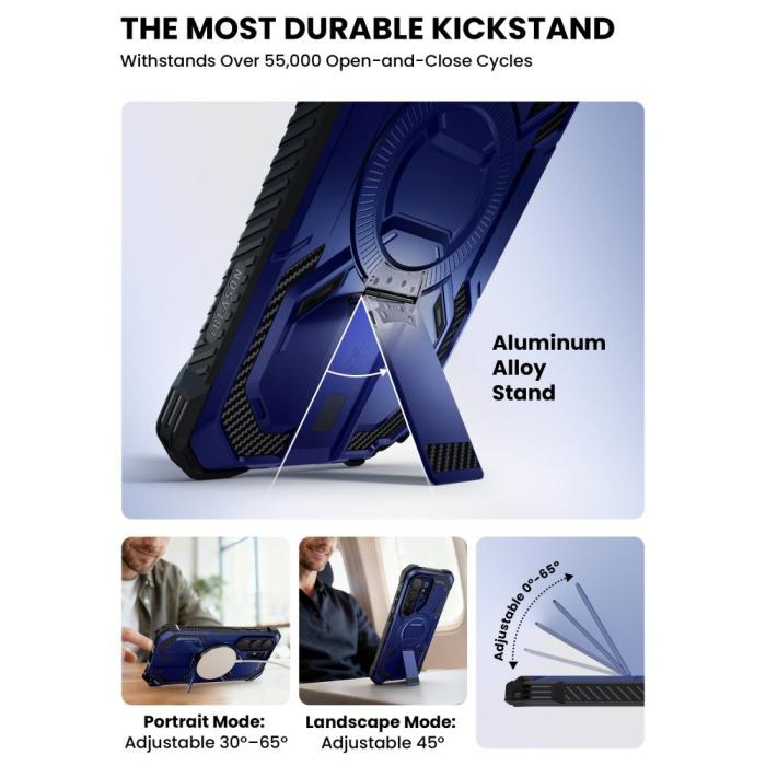 Bild 4, Supcase Supcase Galaxy S26 Ultra Skal MagSafe Iblsn ArmorBox Clip Cobalt - Teknikhallen.se
