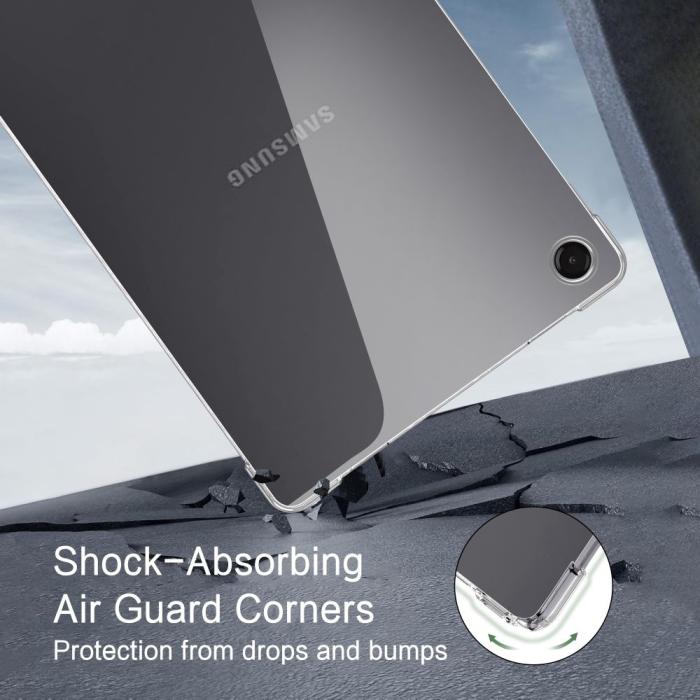 Bild 3, Tech-Protect Tech-Protect Samsung Galaxy Tab A11 / A9 Skal FlexAir Transparent - Teknikhallen.se