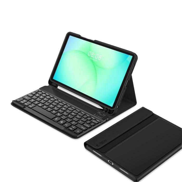 Bild 2, Tech-Protect Tech-Protect Galaxy Tab A11 Plus/A9 Plus Fodral SC Tangentbord Svart - Teknikhallen.se