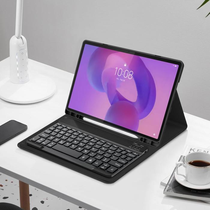 Bild 3, Tech-Protect Tech-Protect Lenovo Idea Tab Plus Fodral SC Tangentbord Svart - Teknikhallen.se