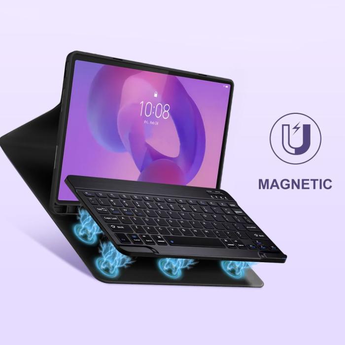 Bild 6, Tech-Protect Tech-Protect Lenovo Idea Tab Plus Fodral SC Tangentbord Svart - Teknikhallen.se