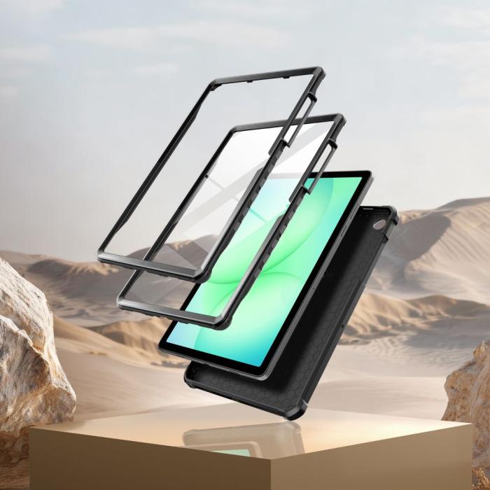 Bild 3, Tech-Protect Tech-Protect Galaxy Tab A11 Plus/A9 Plus 2-SET Skal Kevlar Pro Svart - Teknikhallen.se
