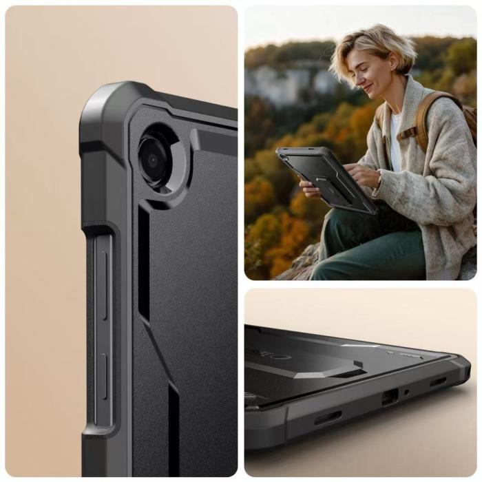 Bild 5, Tech-Protect Tech-Protect Galaxy Tab A11 Plus/A9 Plus 2-SET Skal Kevlar Pro Svart - Teknikhallen.se