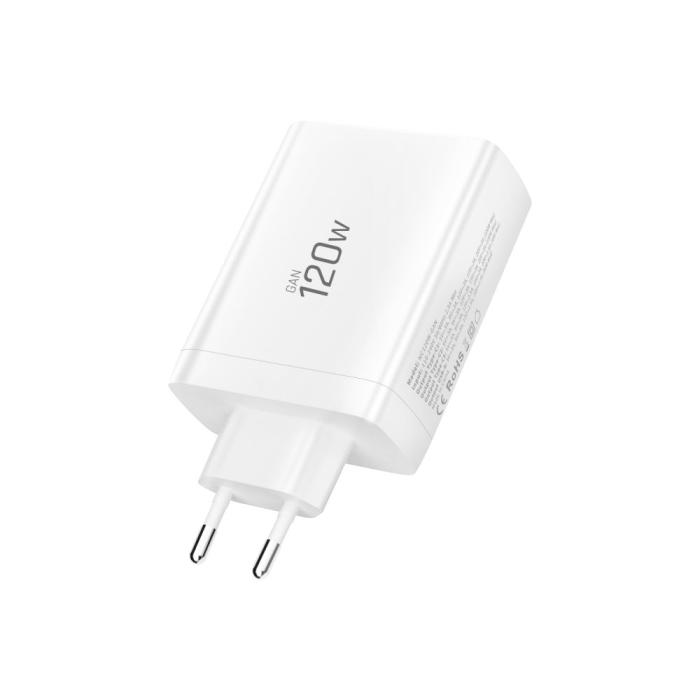 Bild 4, Tech-Protect Tech-Protect 120W Väggladdare PD QC3.0 USB-C/USB-A Vit - Teknikhallen.se