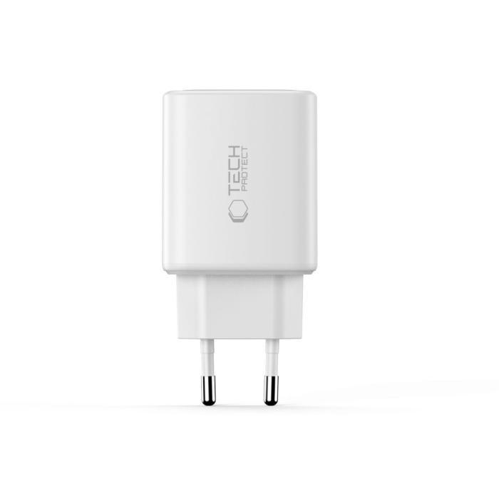Bild 4, Tech-Protect Tech-Protect 65W Väggladdare PD QC3.0 USB-C / USB-A Vit - Teknikhallen.se